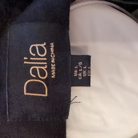 Dalia Black Motorcycle Jacket Sz Large - Picture 6 of 8